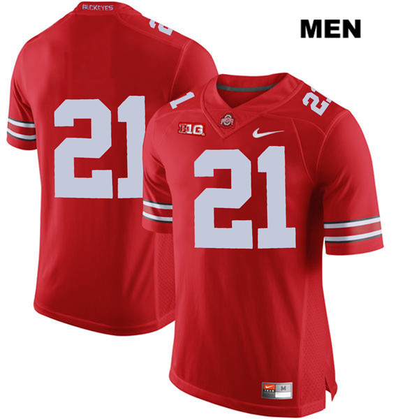 Ohio State Buckeyes Men's Marcus Williamson #21 Red Authentic Nike No Name College NCAA Stitched Football Jersey QE19Y27SG